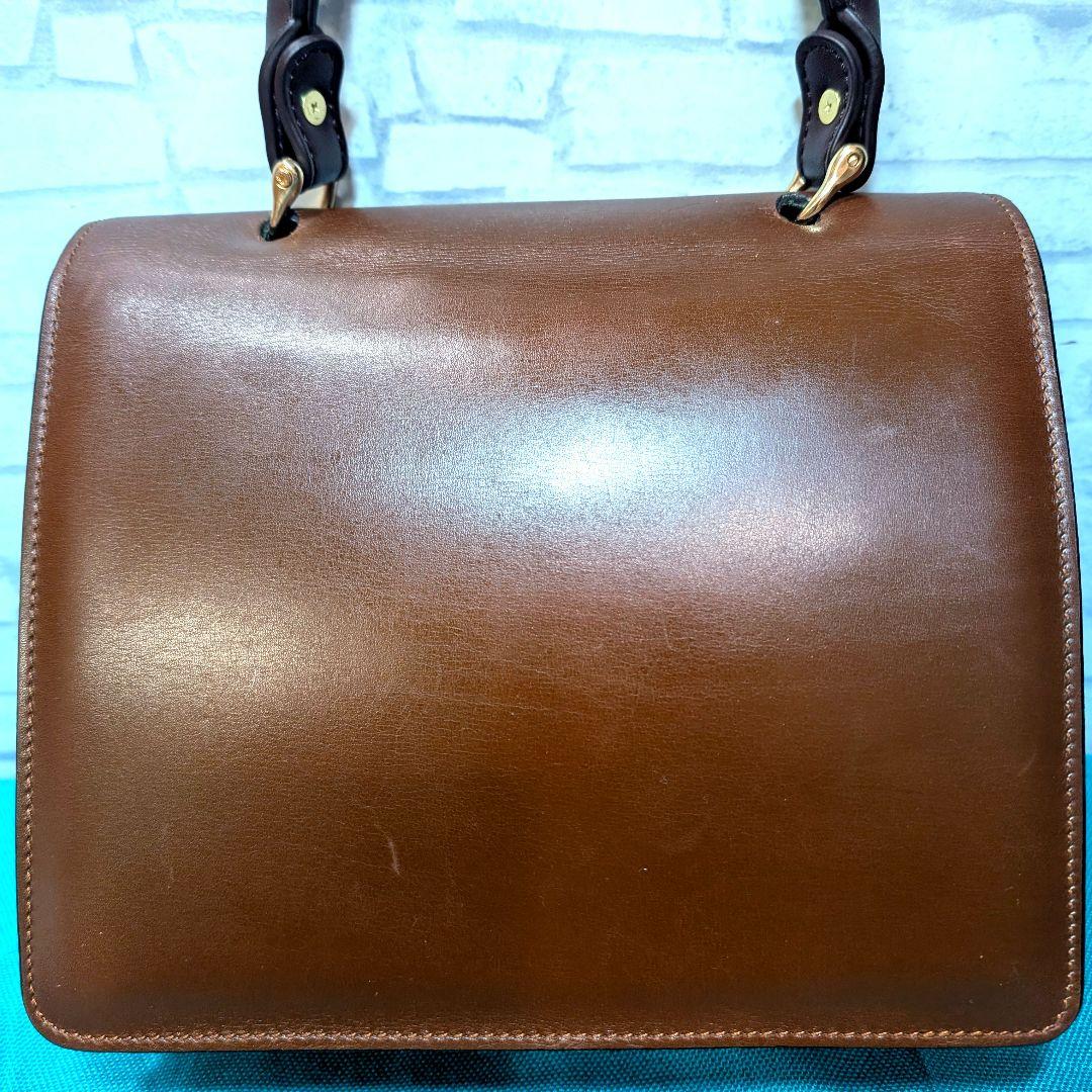 美品♥希少♥セリーヌ ハンドバッグ レザー ガンチーニ フォーマル CELINE