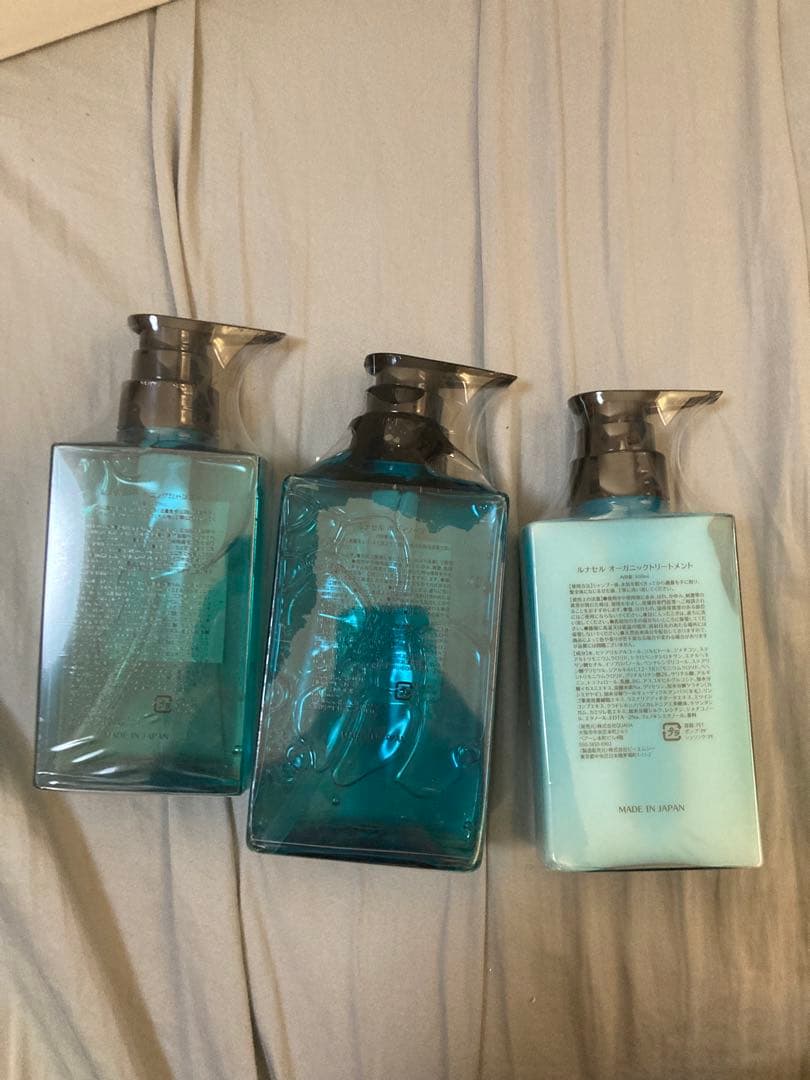 クオリア　シャンプーセット 3本 青色 500ml