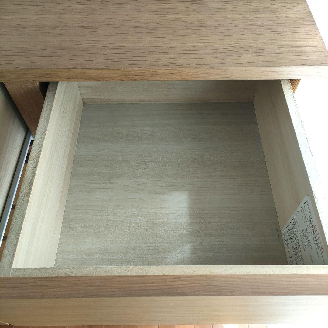 無印良品 オーク材 チェスト6段 ワイド 脚付き【ジャンク】