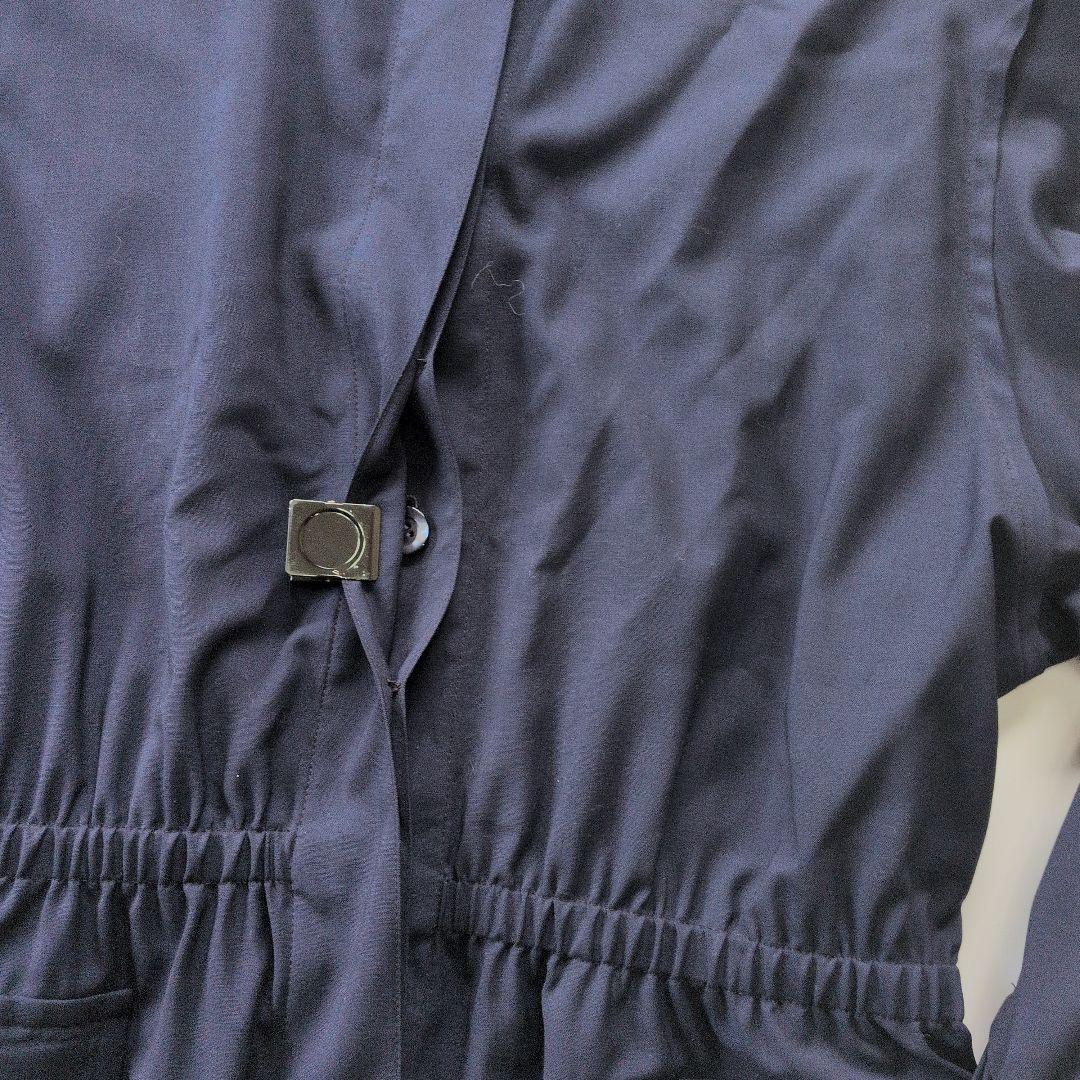 AGNONA アニオナ　長袖シャツ　ウール　スーツ素材　イタリア製　ネイビー