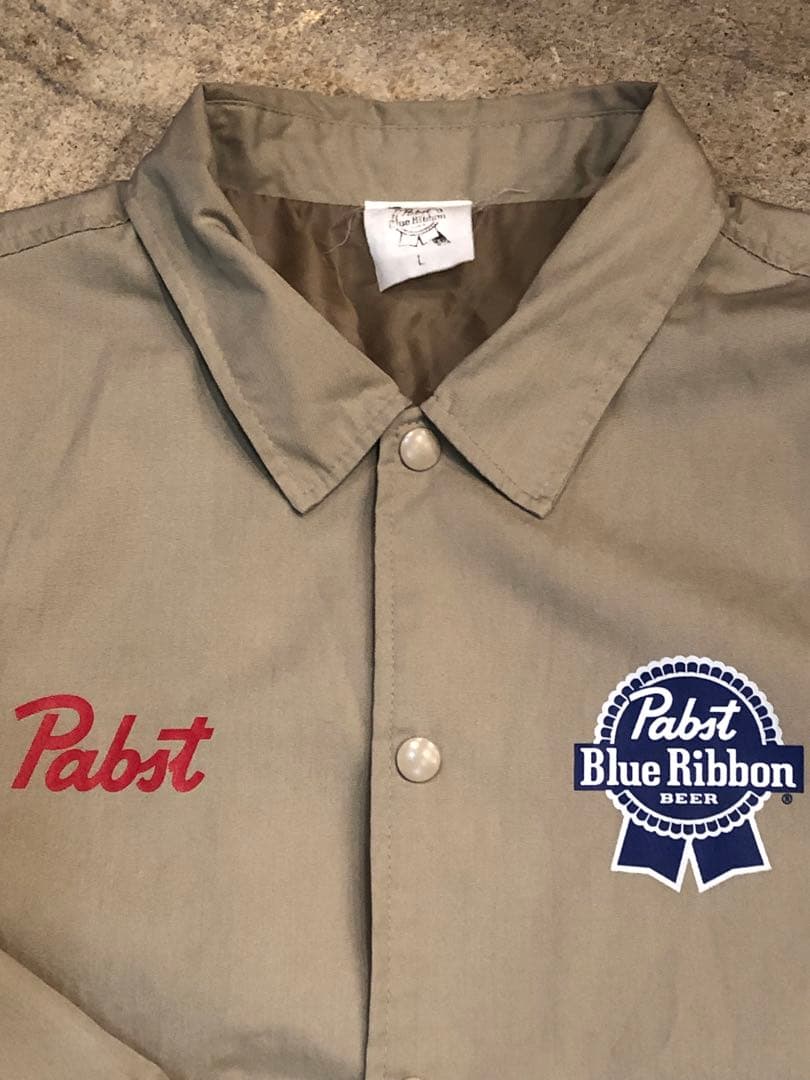 L パブストブルーリボン コーチジャケット Pabst Blue Ribbon