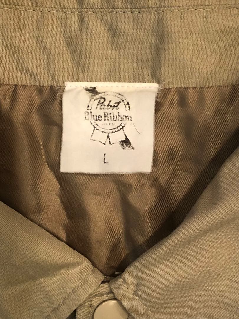 L パブストブルーリボン コーチジャケット Pabst Blue Ribbon
