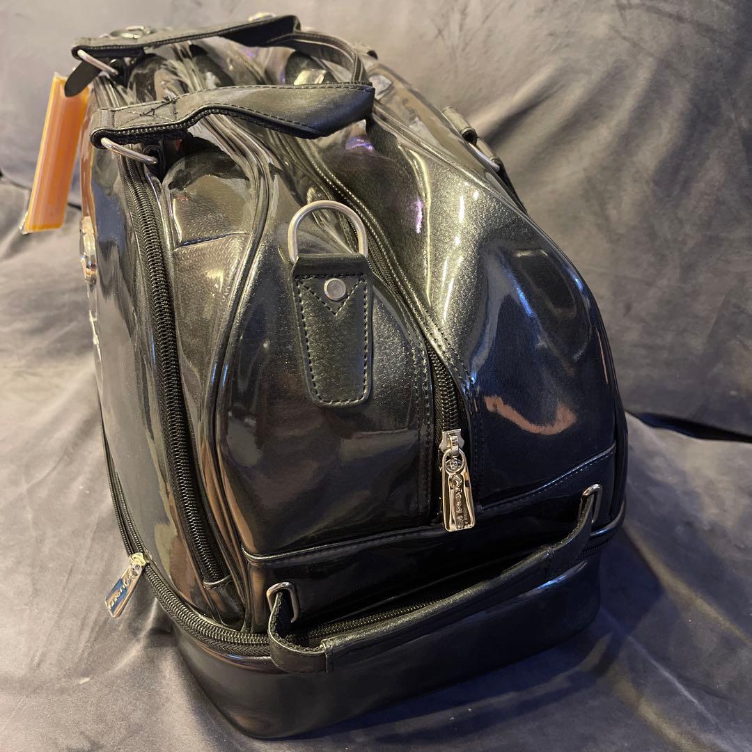 LEXUS レクサス 黒 ゴルフ用 ボストンバック エナメルバッグ 美品