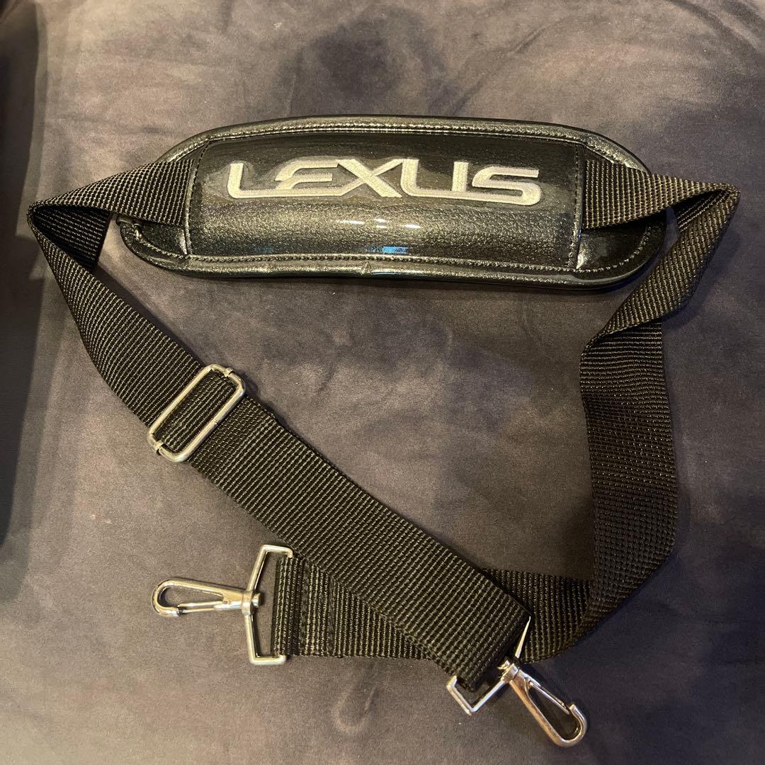 LEXUS レクサス 黒 ゴルフ用 ボストンバック エナメルバッグ 美品