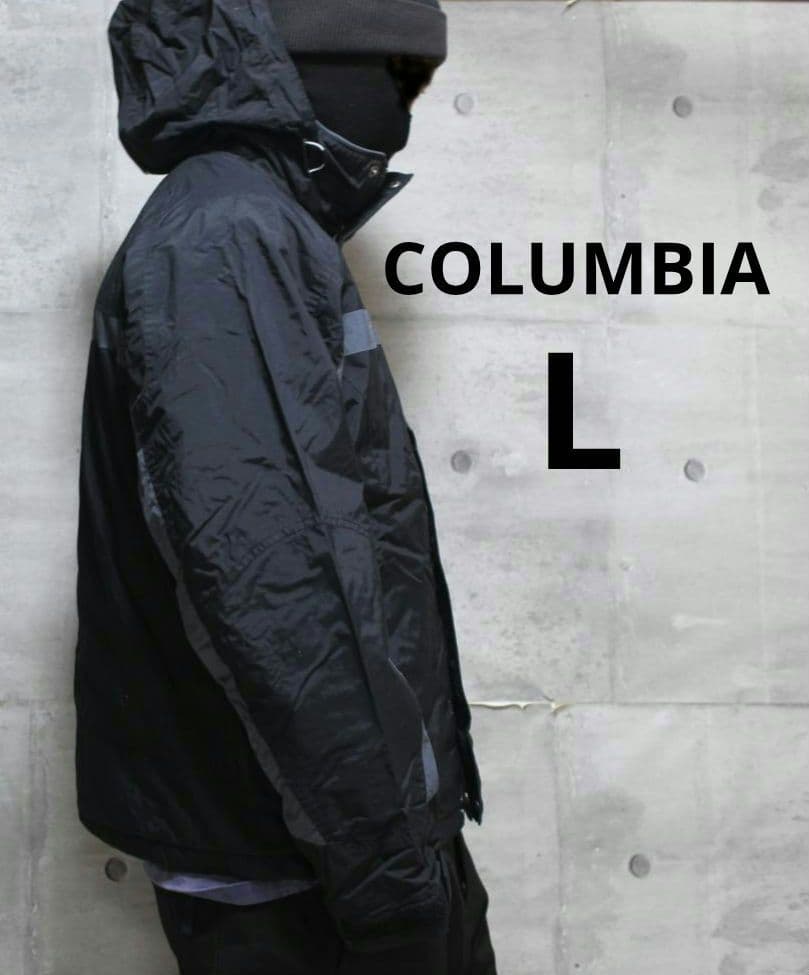 【美品 厚地 高機能】極暖 中綿入り【L】US コロンビア スノージャケット