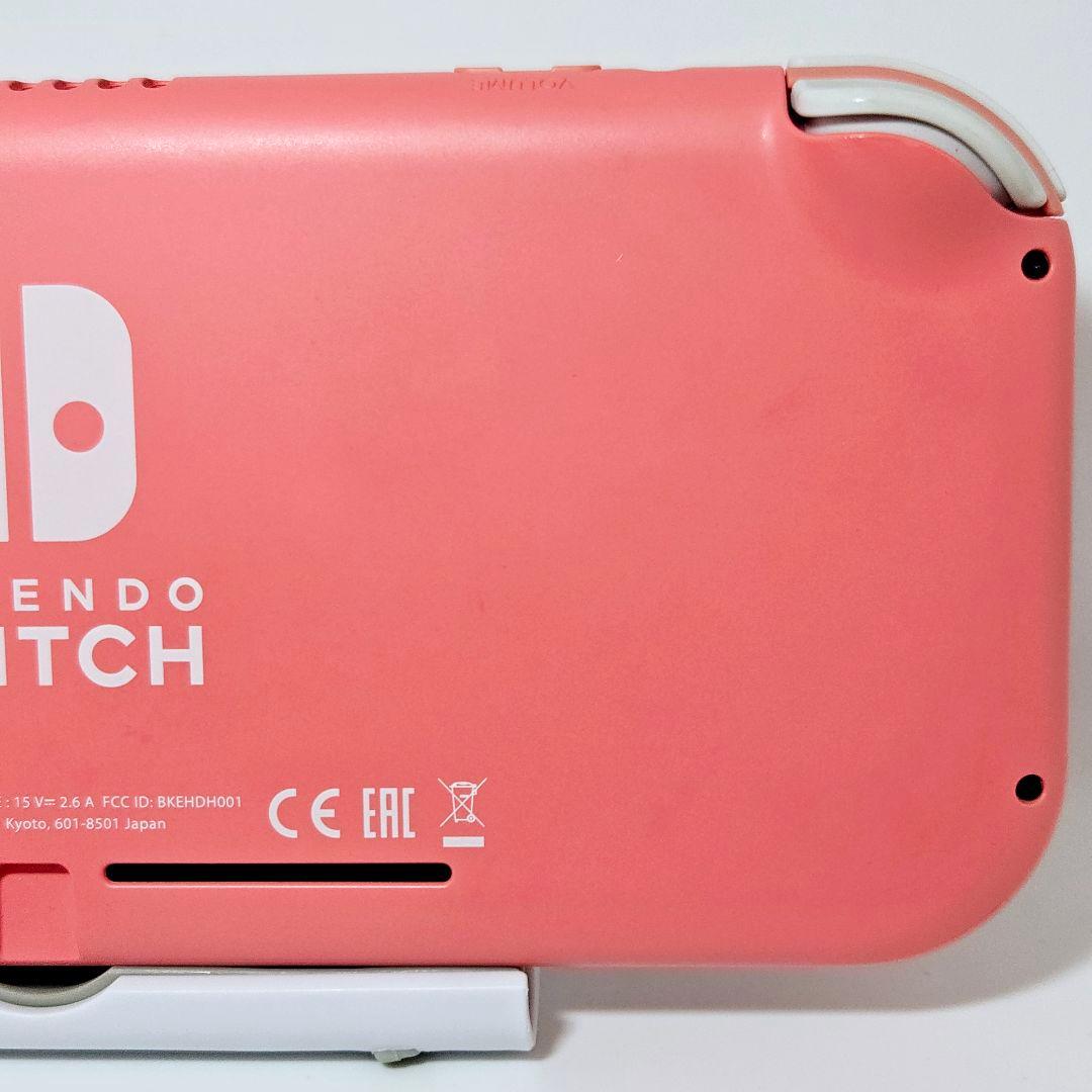 動作品【準美品】Switch lite コーラルピンク 本体 スイッチLite