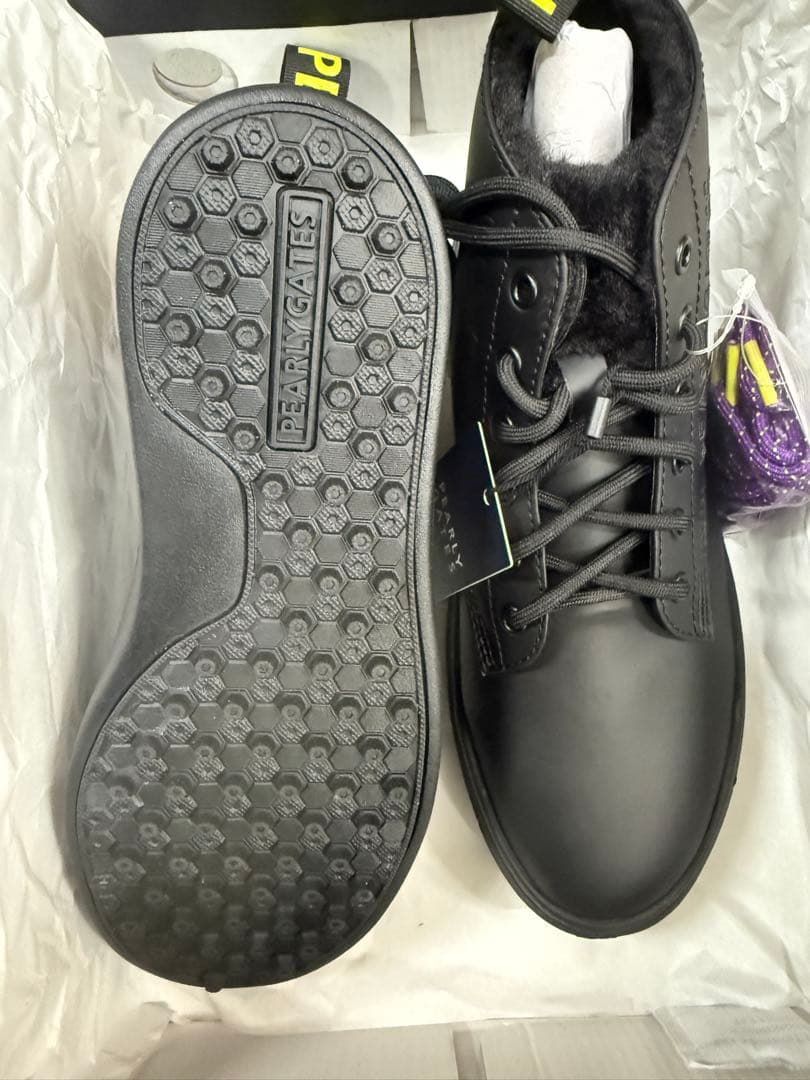 定価の半額以下‼︎PEARLY GATES ブラックブーツ