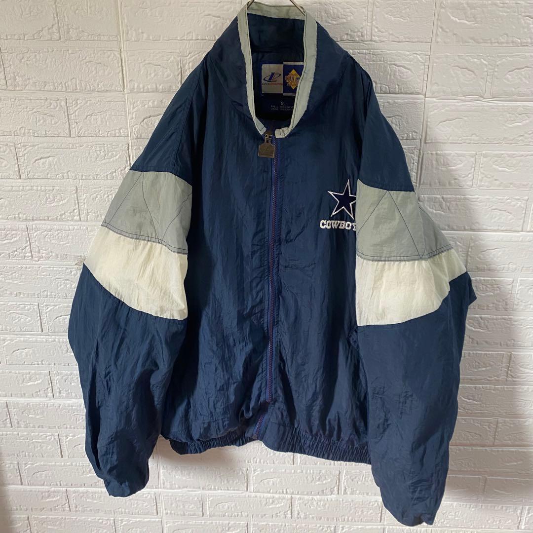 2点セットダラスカウボーイズ　超オーバーサイズ　80s-90sナイロンジャケット