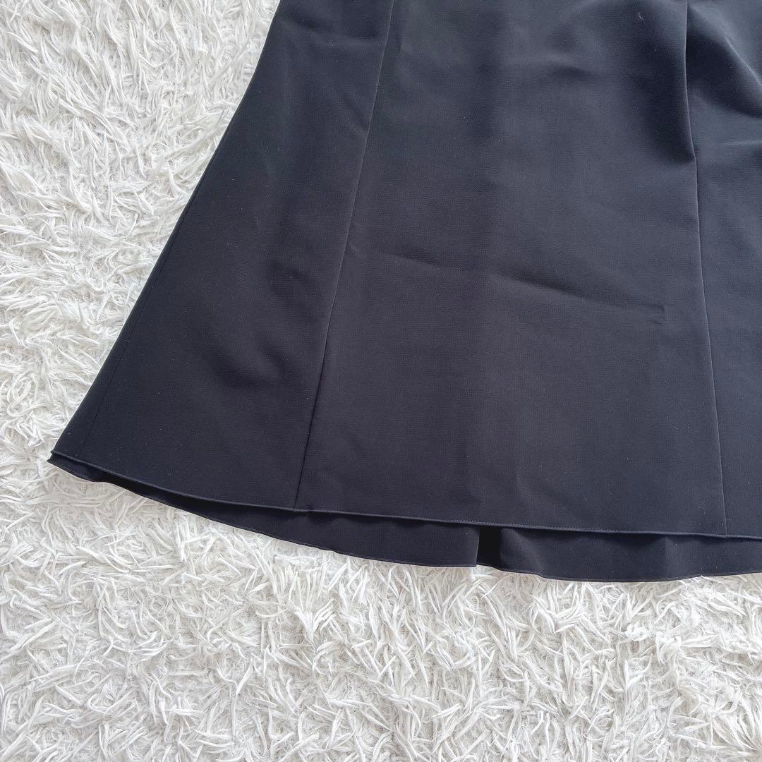 フォクシーニューヨーク FOXEY ノースリーブ フレアワンピース 黒 38