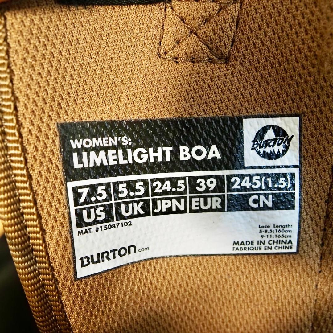 Burton Limelight BOA 24.5cm　バートン　　ボア