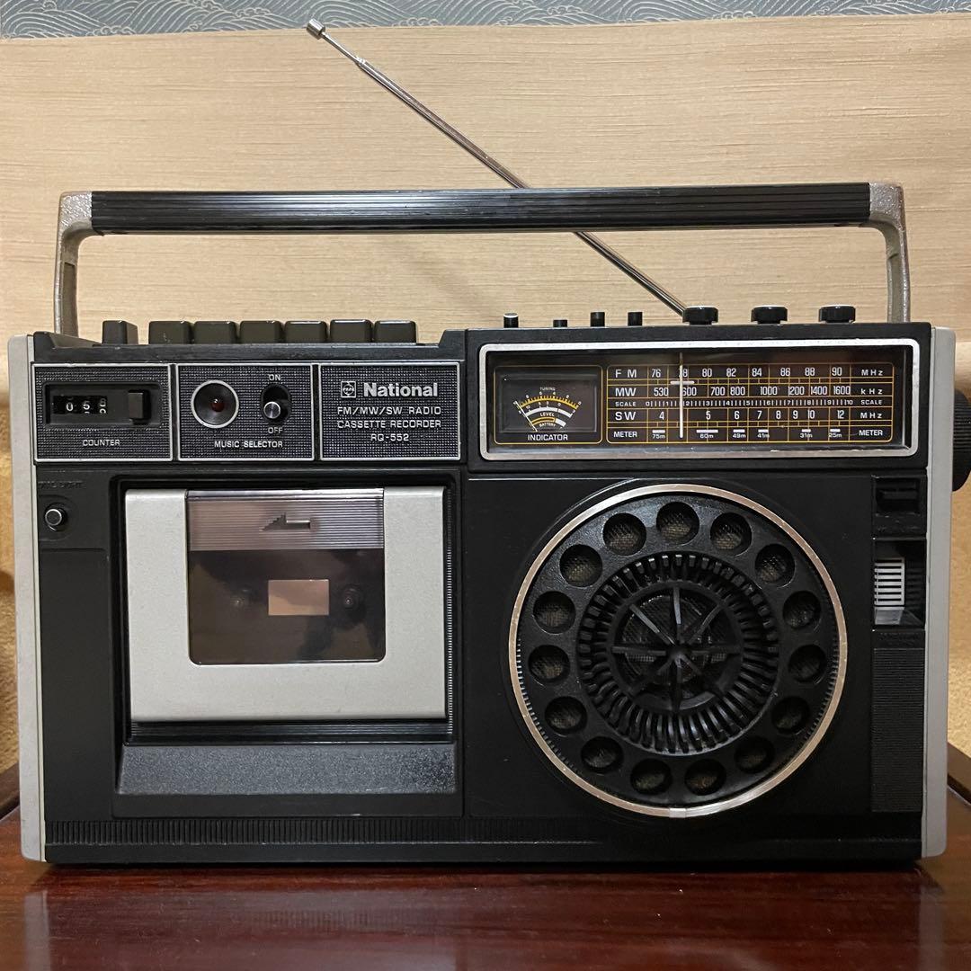 National／ラジカセ／RQ-552／メンテナンス済み／メンテセット付