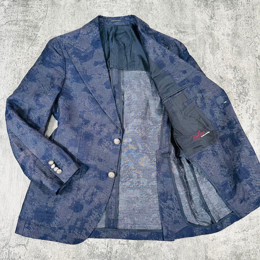 タリアトーレ ピーノ レラリオ リネン×コットン 2B ジャケット サイズ48