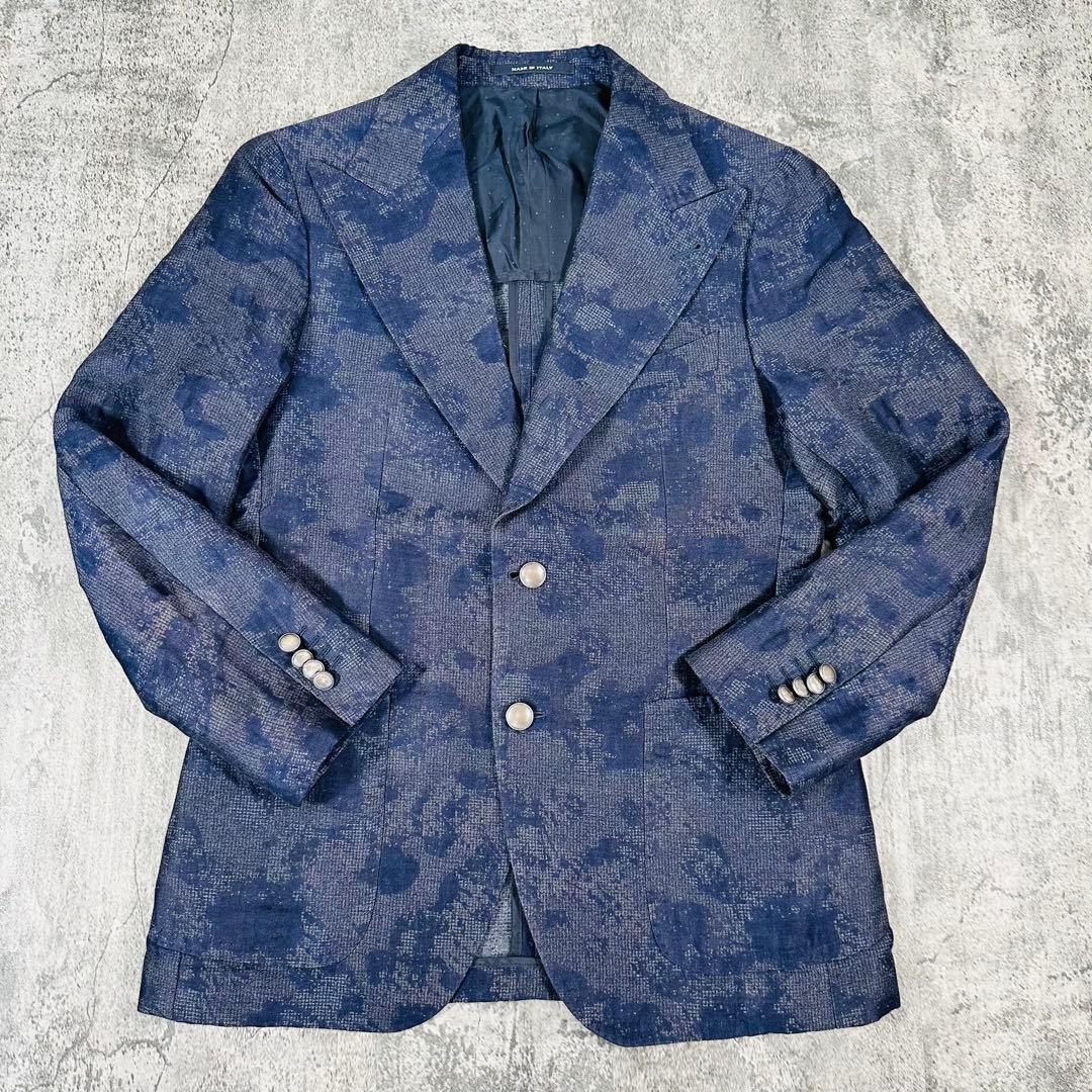 タリアトーレ ピーノ レラリオ リネン×コットン 2B ジャケット サイズ48