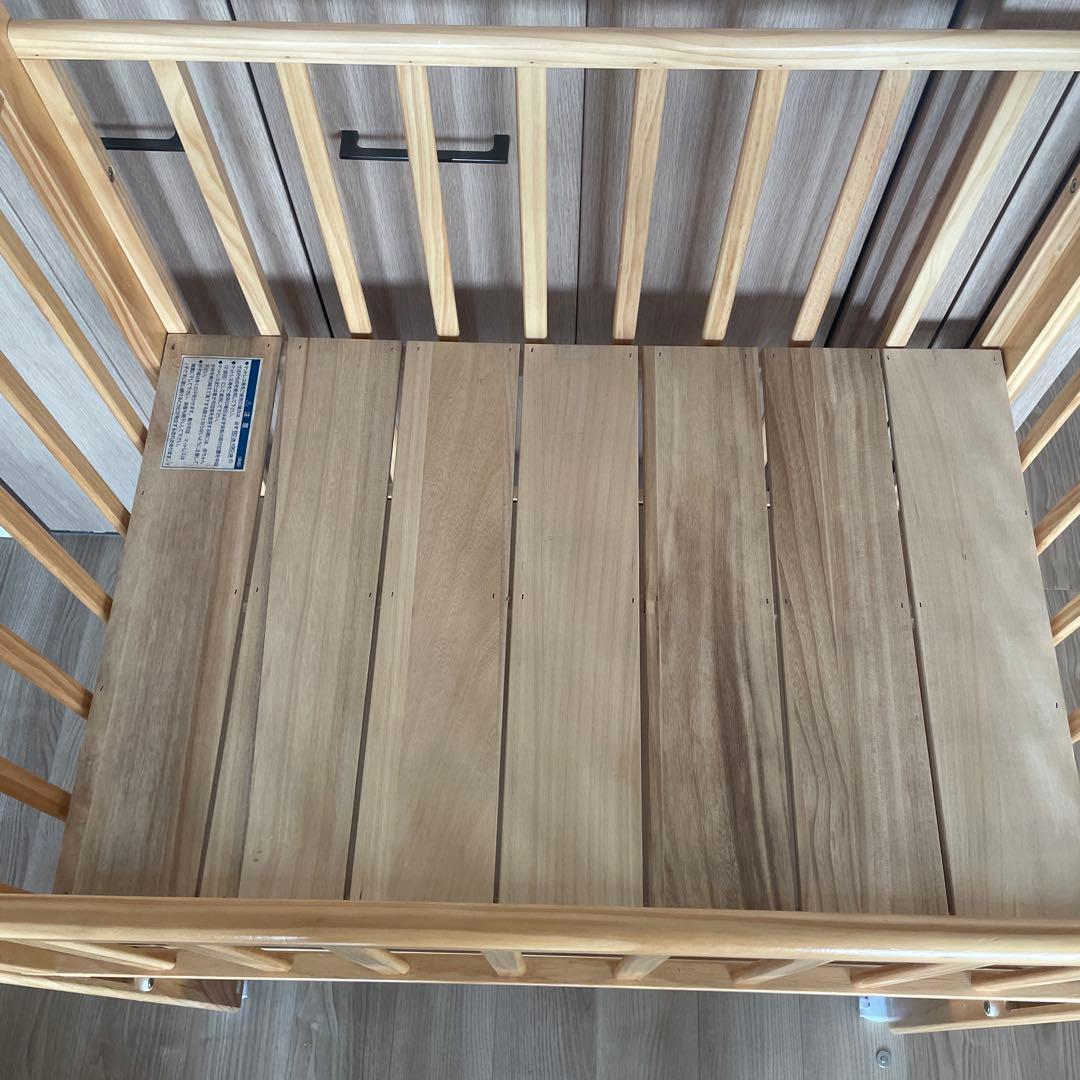 【引き取り希望】カトージ ベビーベッド ハイシートミニベッド