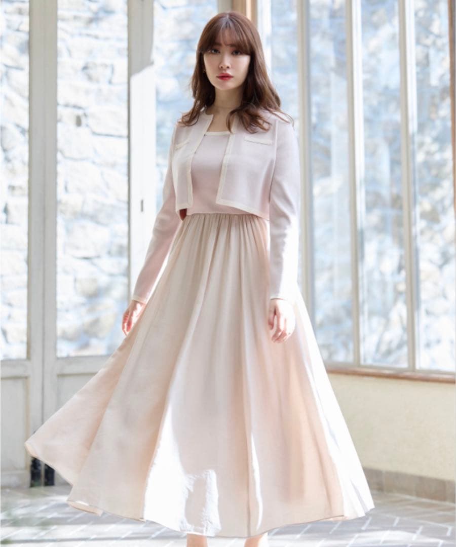 正規品 Bicolor Knit Dress Set herlipto