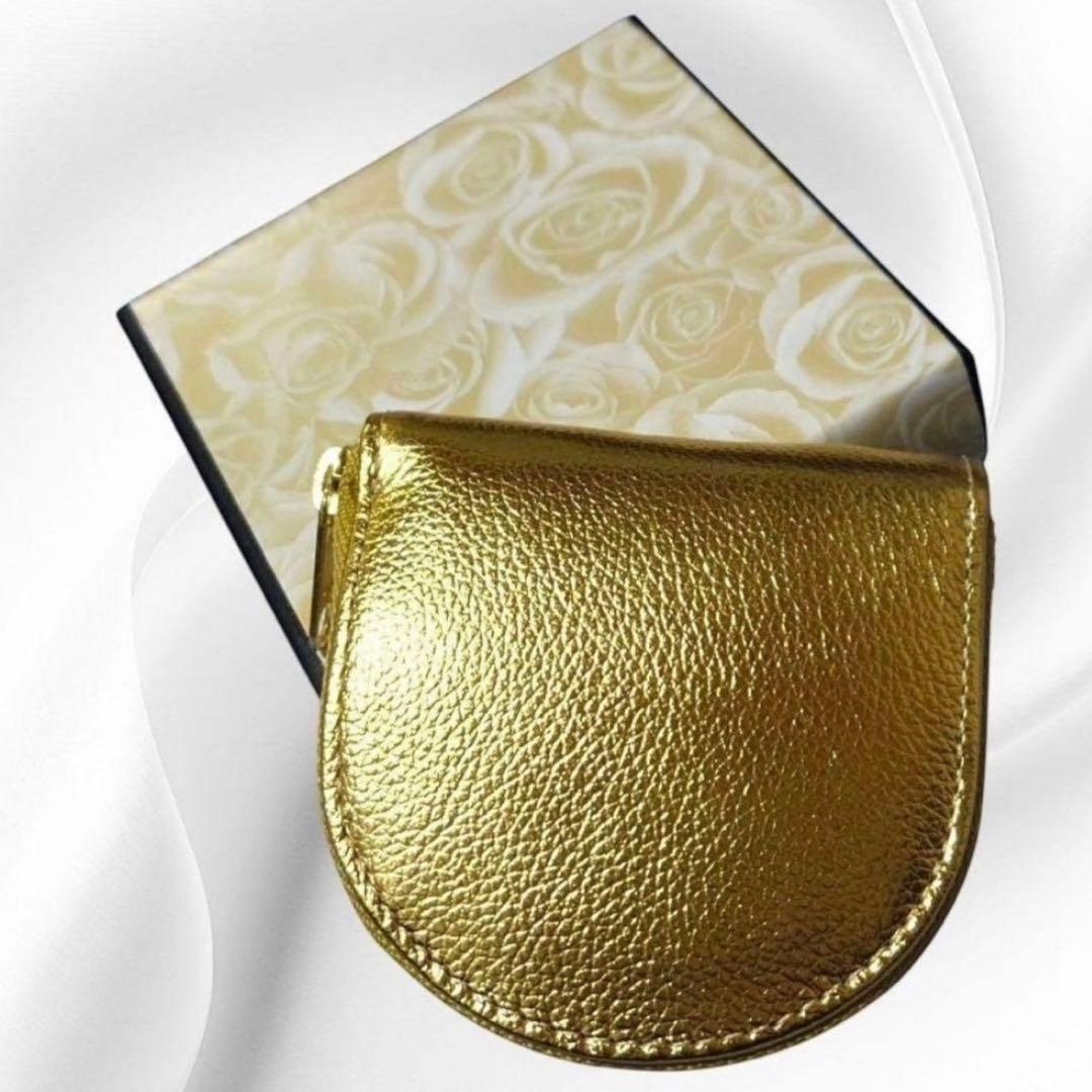 皇居　財布　馬蹄型ケース　ゴールド