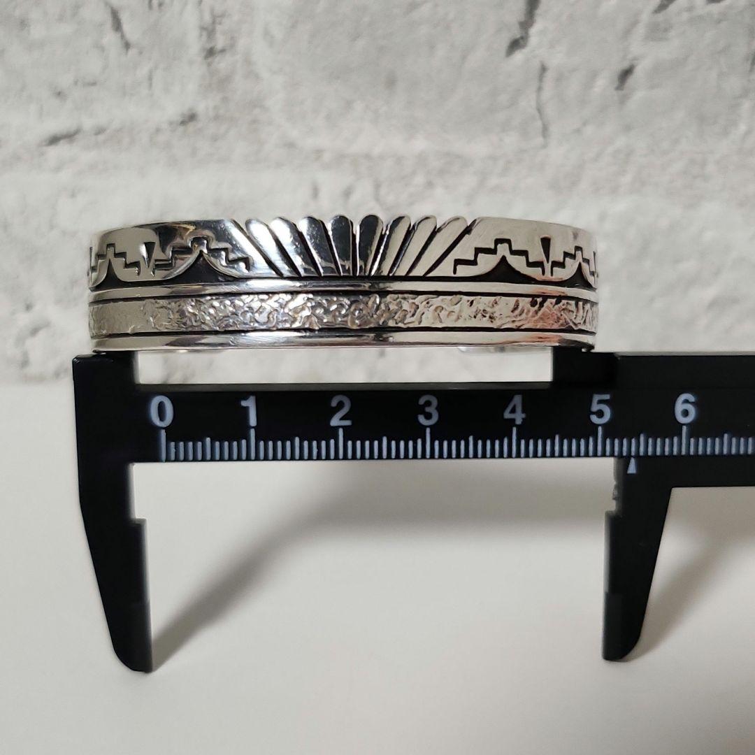 ナバホ　シルバーブレスレット　Charlie John