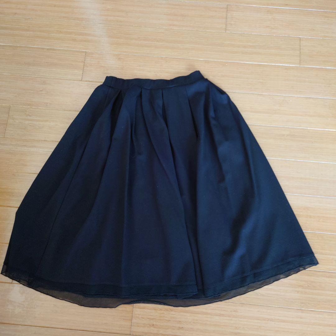 レジーナロマンティコスーツ ブラック ダブルブレスト スカートスーツ