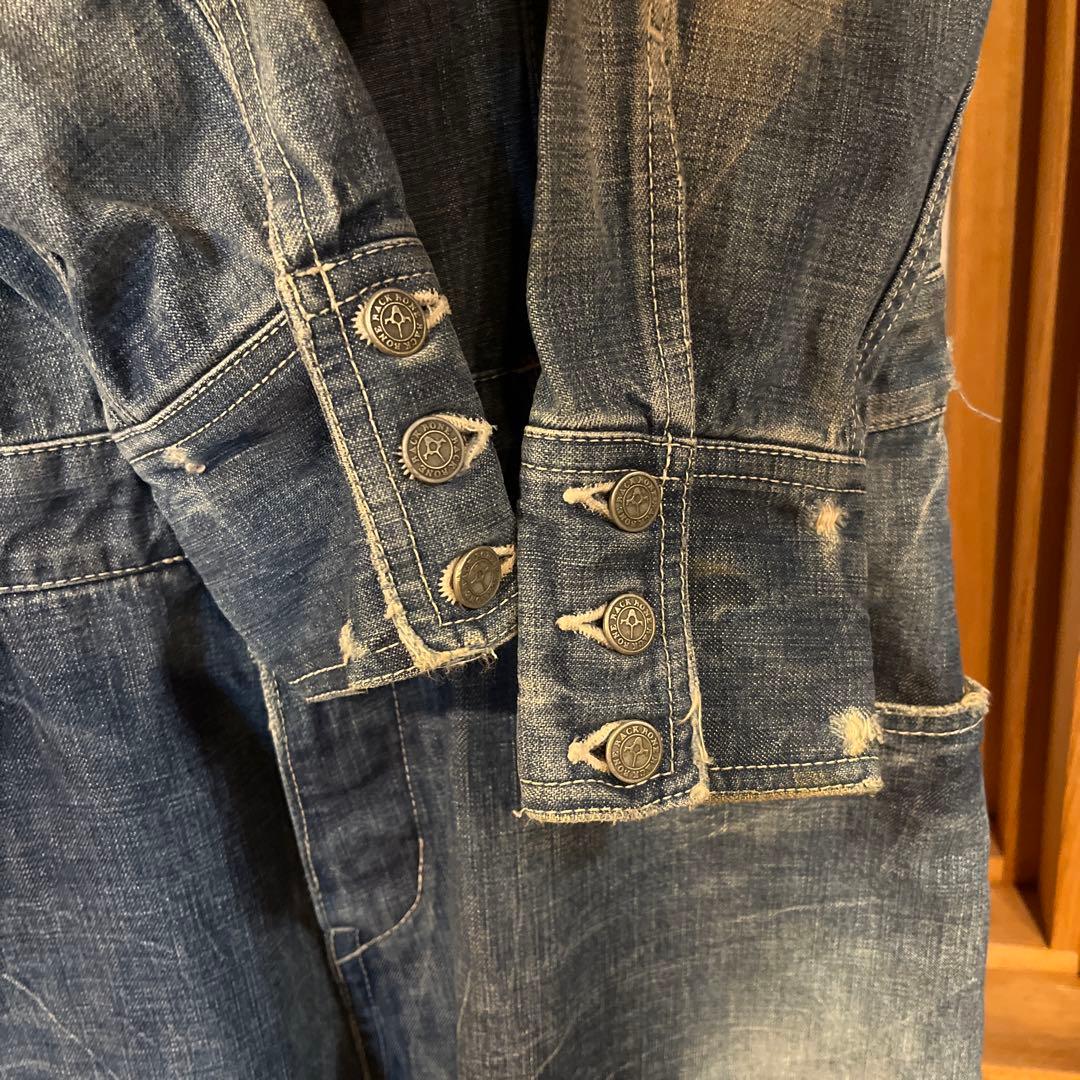 BACKBONE バックボーン デニム つなぎ オールインワン ダメージ加工
