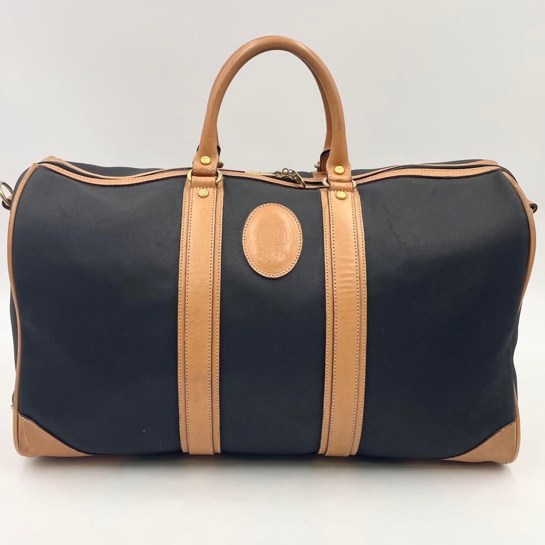 クリスチャンディオール ボストンバッグ 2way 大容量 バイカラー ゴルフ