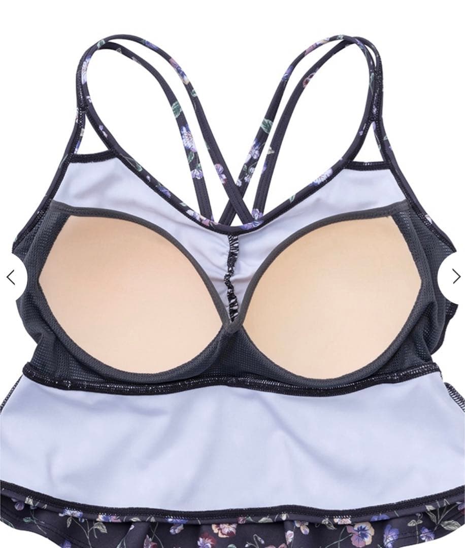 新品未使用【SUKALA】スプリングフラワーフレアブラトップ （M 忘れな草）