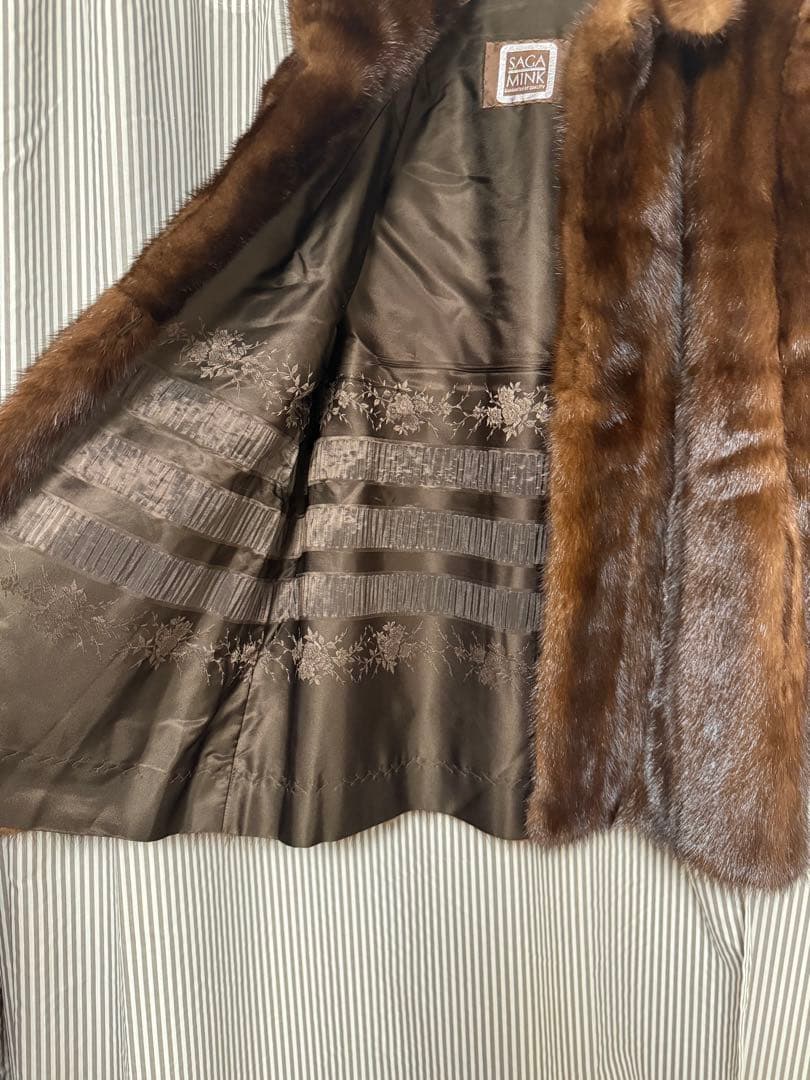 ミンク　ブラウンファーコート