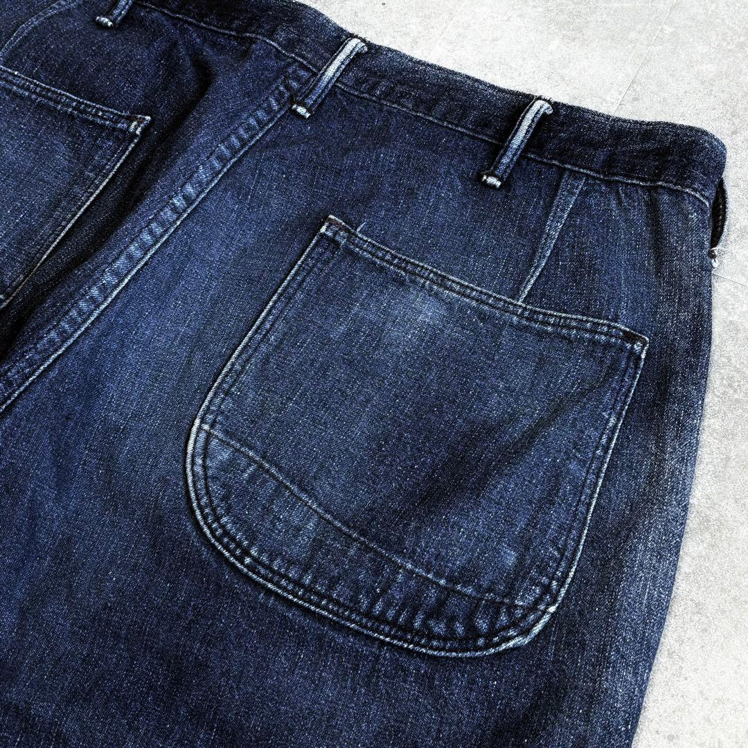 【色落ち抜群】オアスロウ US.NAVY ユティリティパンツ インディゴデニム