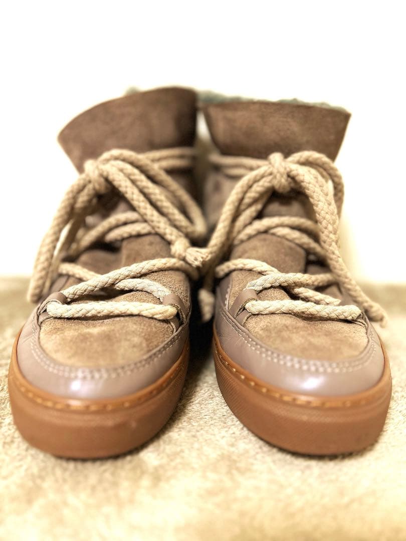 INUIKIIブラウン ムートンブーツ　38