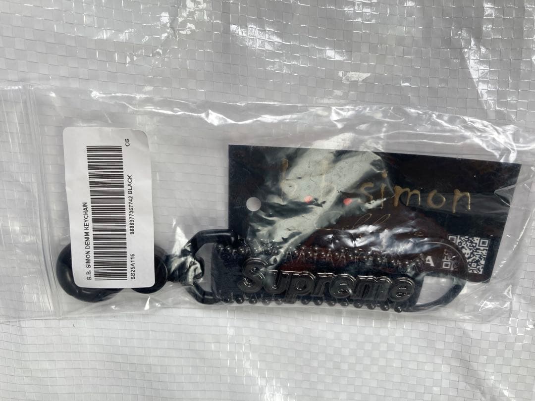 Supreme x b.b. Simon Denim Keychain 黒新品