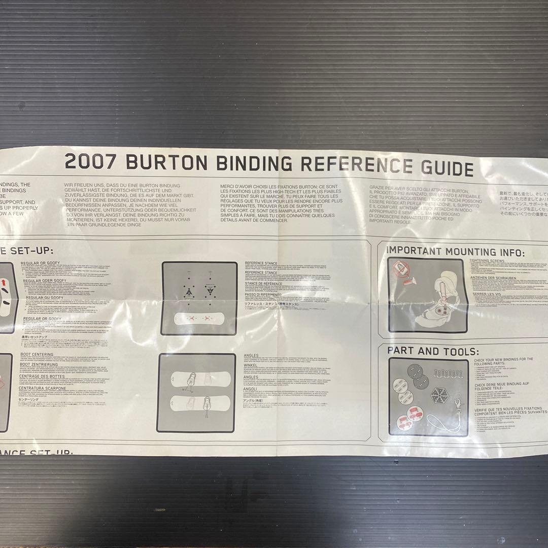 Burton バートン　スノーボードビンディング ネイビー/オレンジ