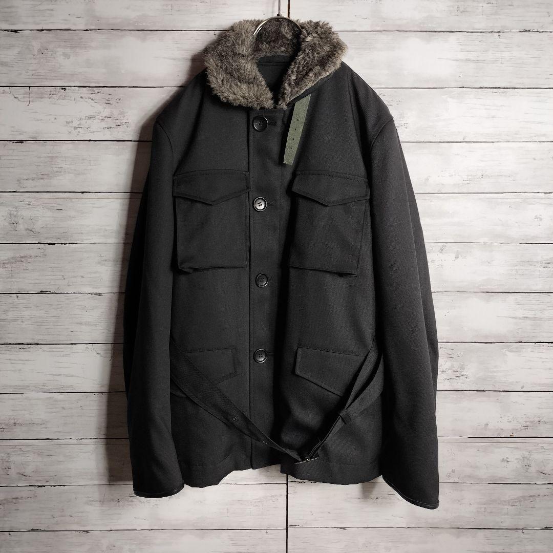 未使用レベル エヌハリウッドM-65 ミリタリージャケット ライナー付き ファー