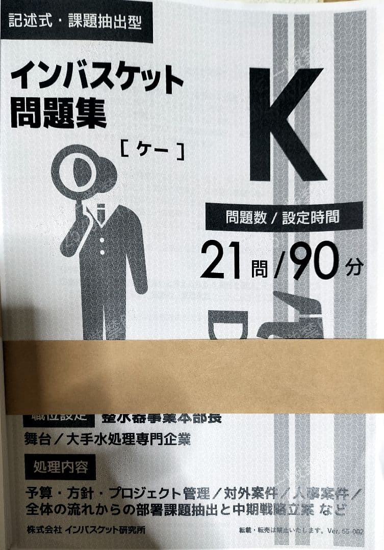 インバスケット　ドリル　問題解決 (中級) & (初級) INBVS