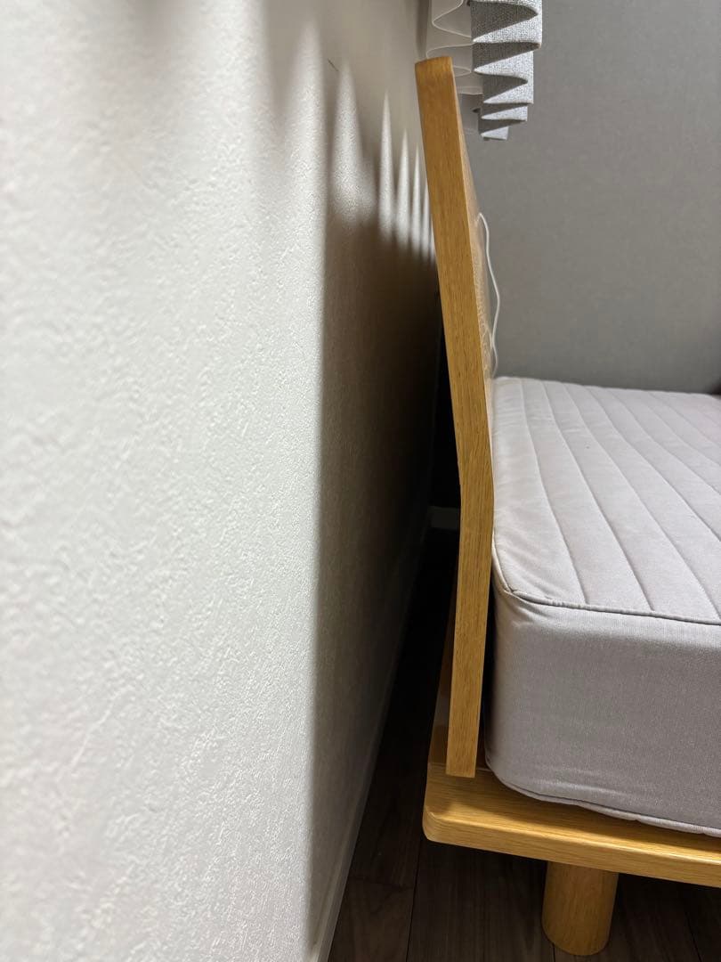 無印木製ダブルベッドフレーム