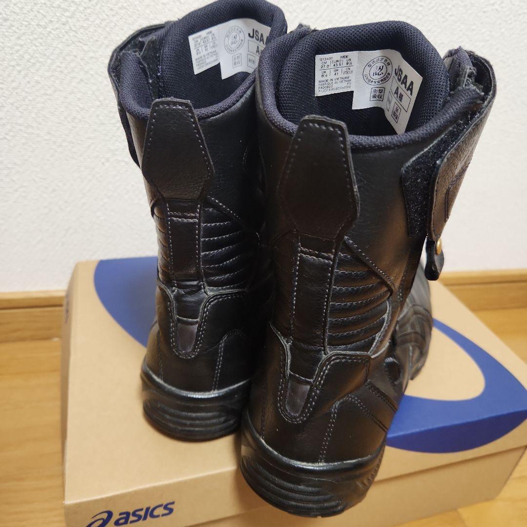 asics 防水安全靴 ブラック