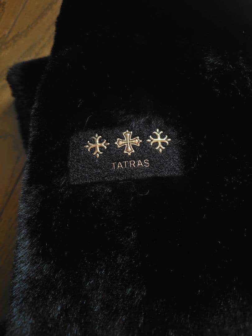 TATRAS ブラックファーコート タミル ボアコート サイズ2