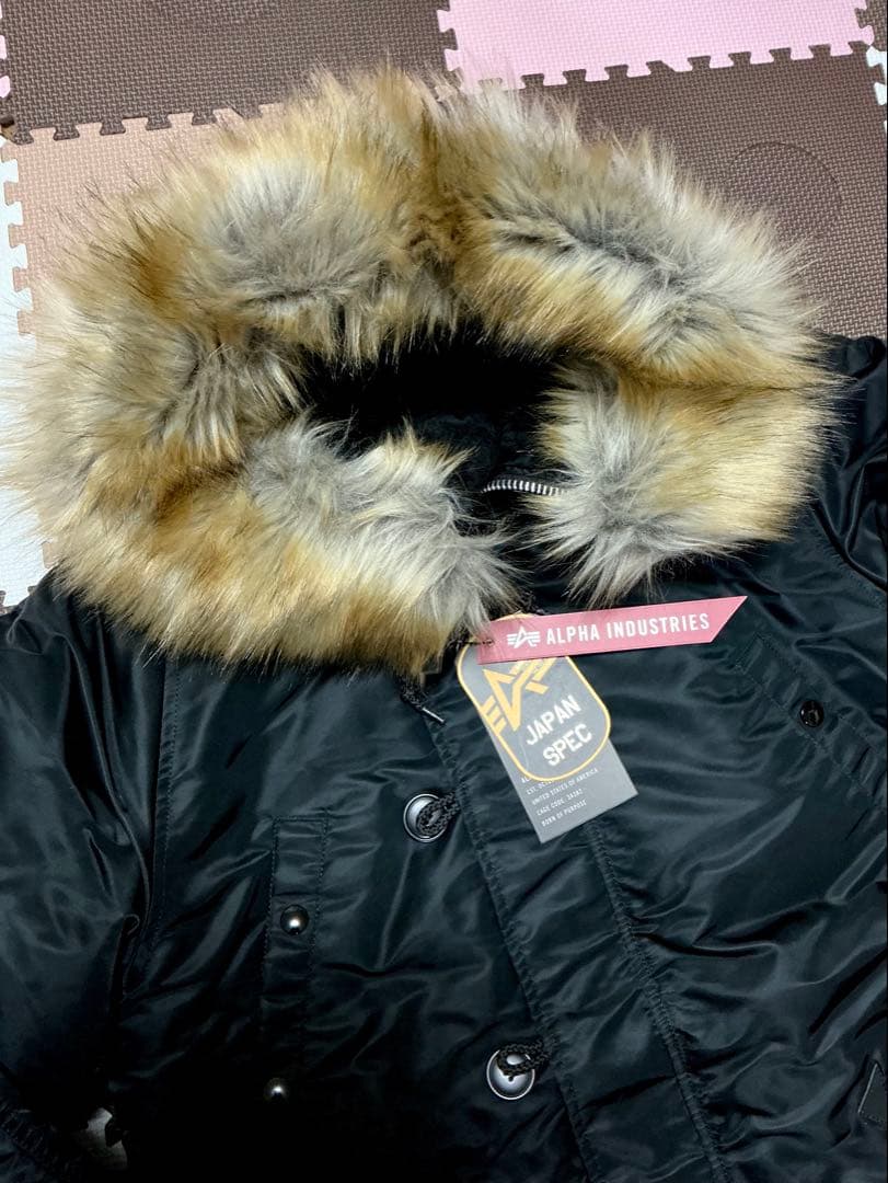 新品 ALPHA N-3B ブラック Lサイズ ミリタリージャケット アルファ
