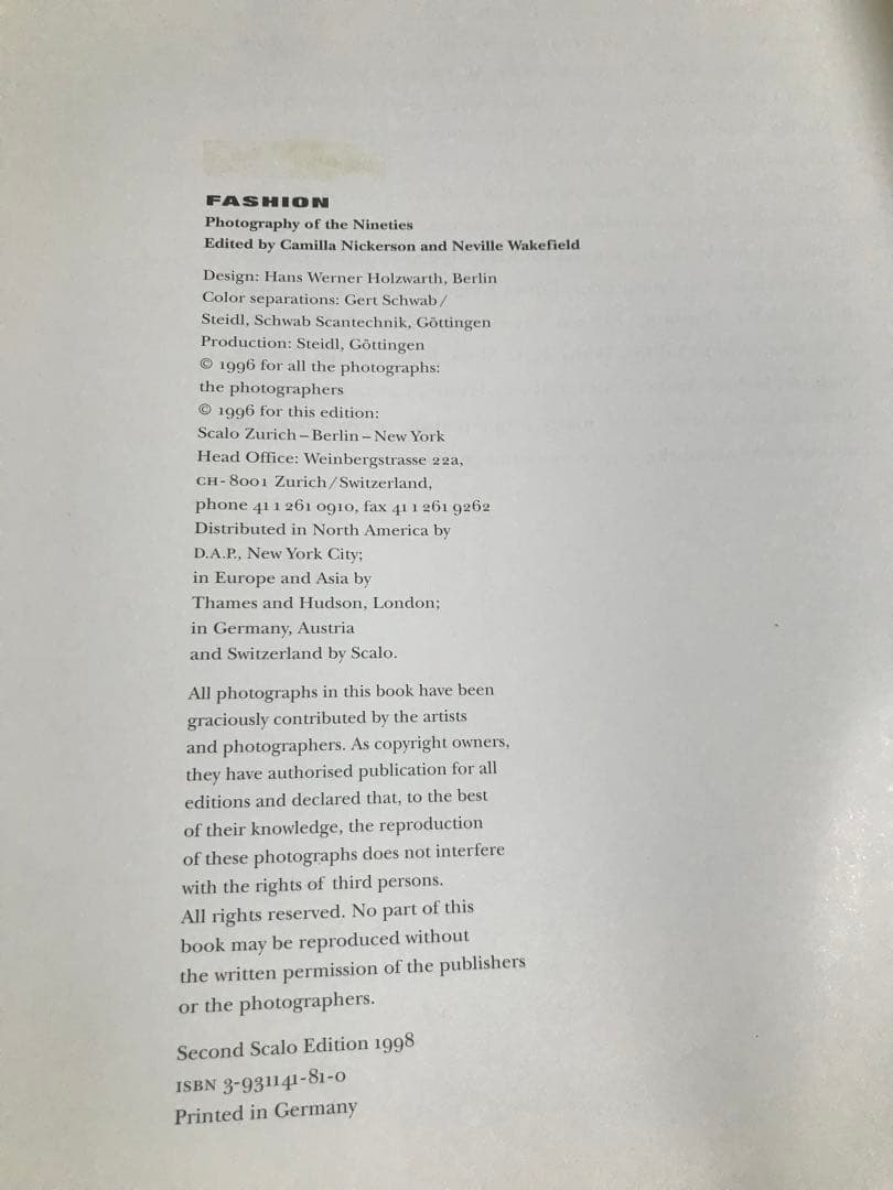 アート・デザイン・音楽 Fashion: Photography of the Nineties