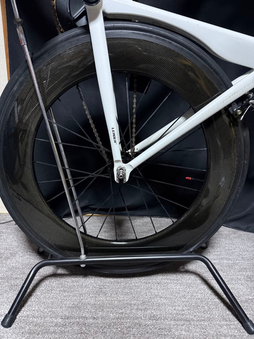 Leader735 ピストバイク カーボンホイール 88mm