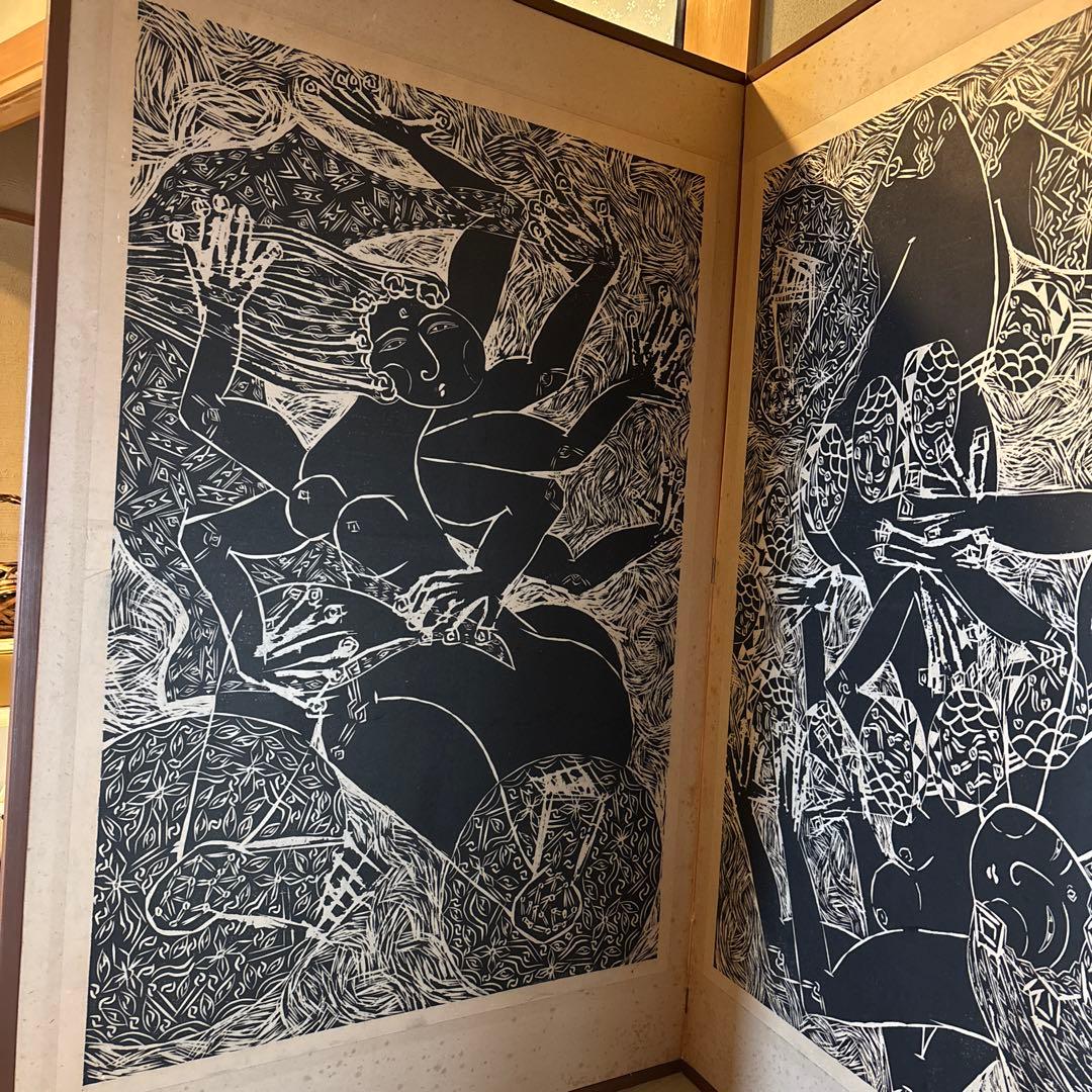お値引き致しました！版画屏風