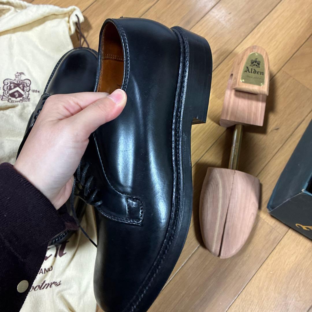 Alden（オールデン）9901 コードバン ブラックシューツリー付き