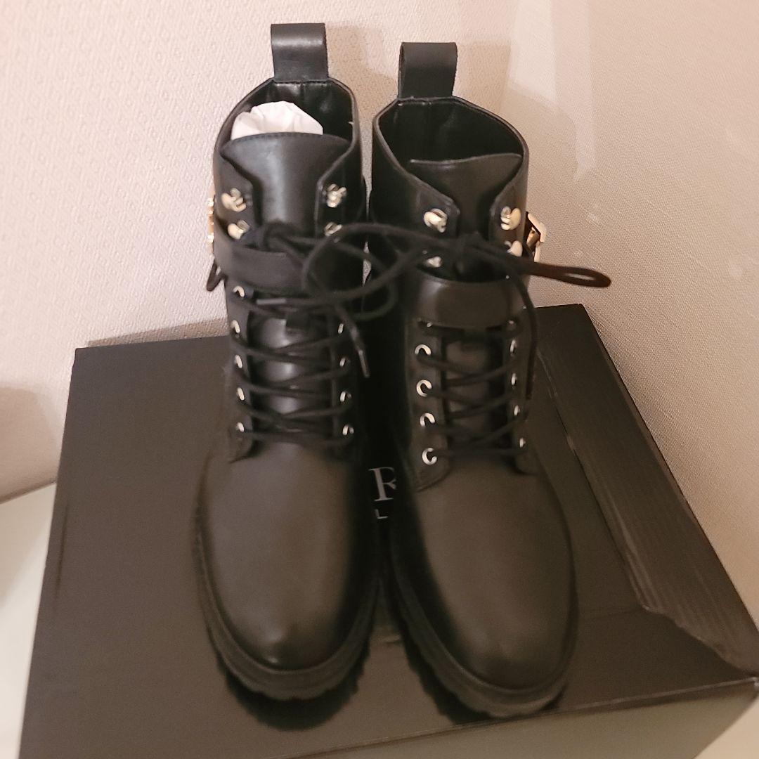 LAUREN RALPH LAUREN レースアップレザーブーツ
