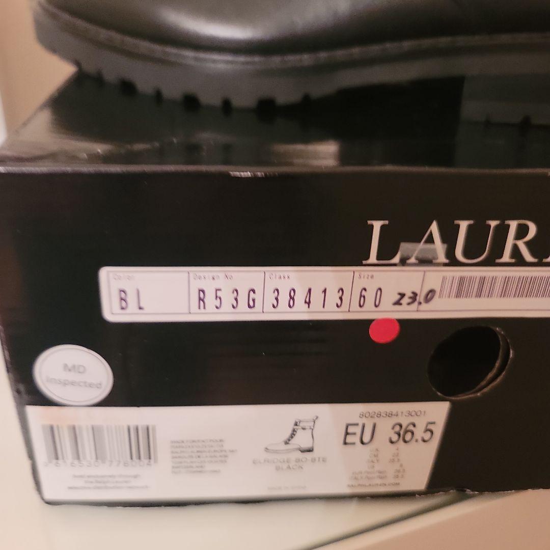 LAUREN RALPH LAUREN レースアップレザーブーツ