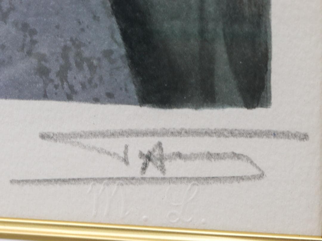 マリー・ローランサン リトグラフ 二人の友達