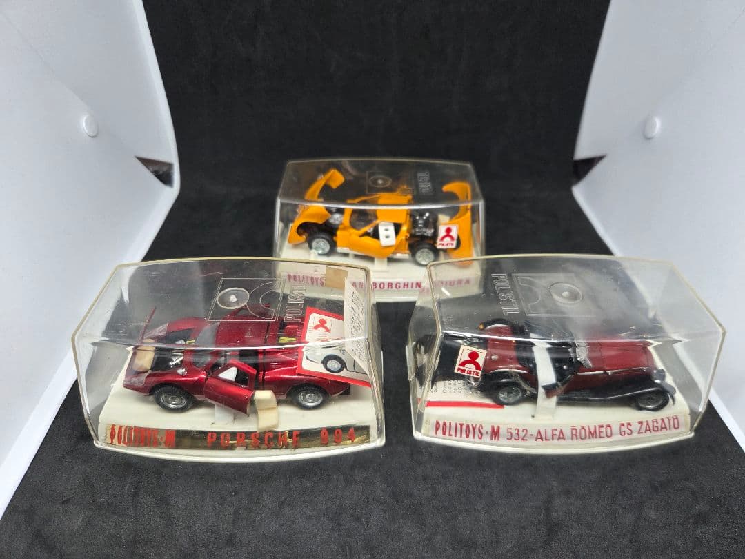 お*く様 ヴィンテージ POLITOYS ミニカー 3台セット イタリア 1/4