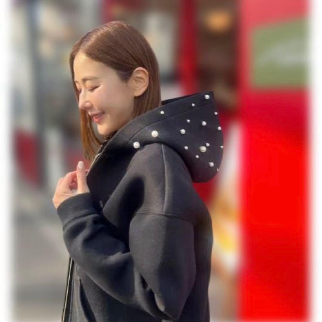 オブリ obli 完売パールパーカー　ブラック