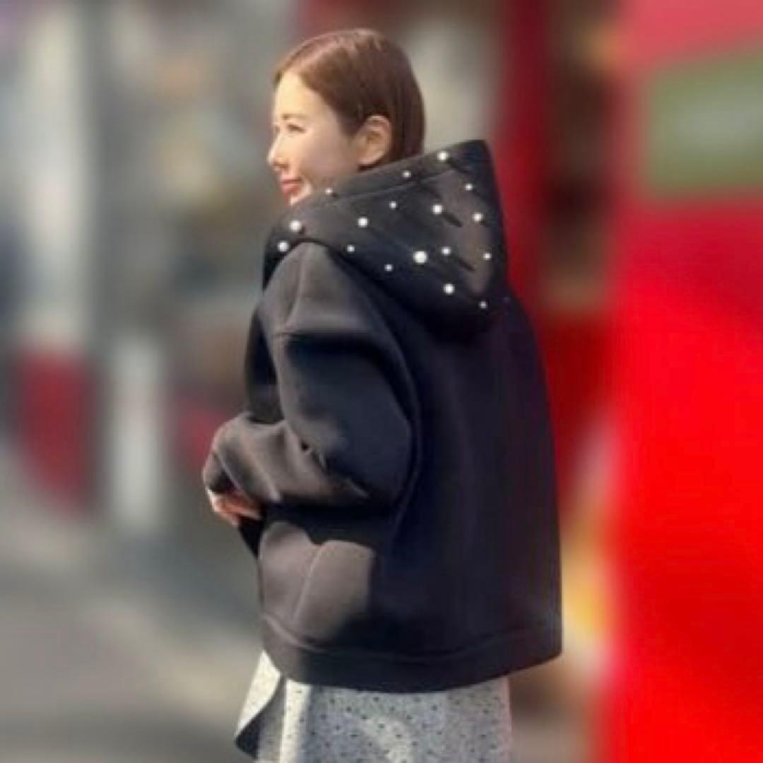 オブリ obli 完売パールパーカー　ブラック