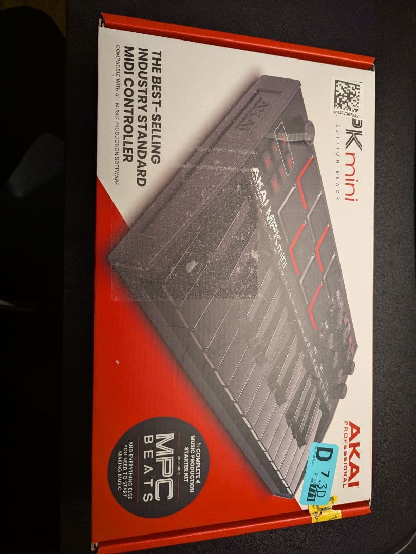 【ほぼ新品】AKAI MPK mini 25鍵 MIDIキーボード