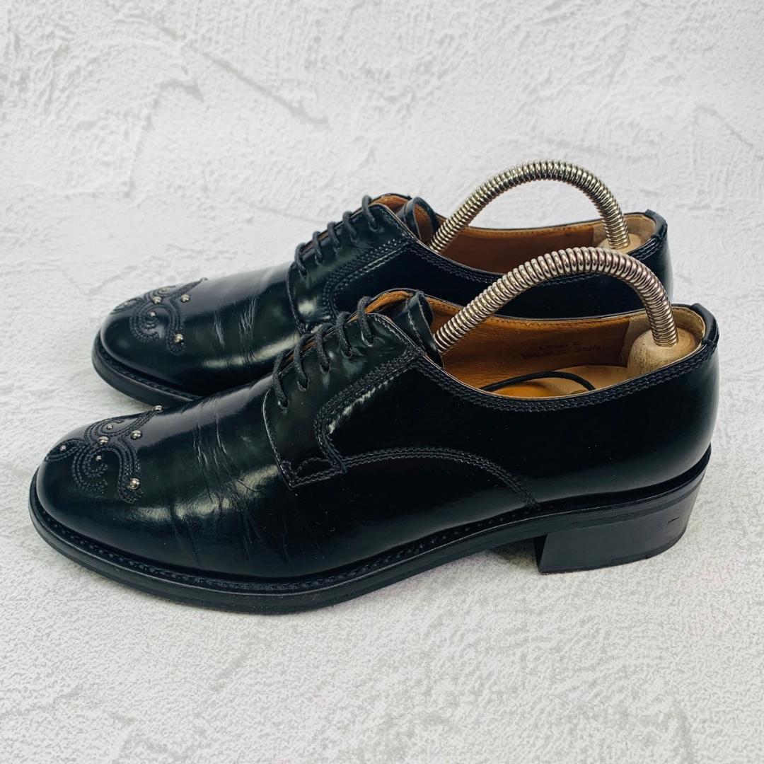 【良品】チャーチ LEAH R シャノン型 スタッズ 黒 35.5 革靴 高級