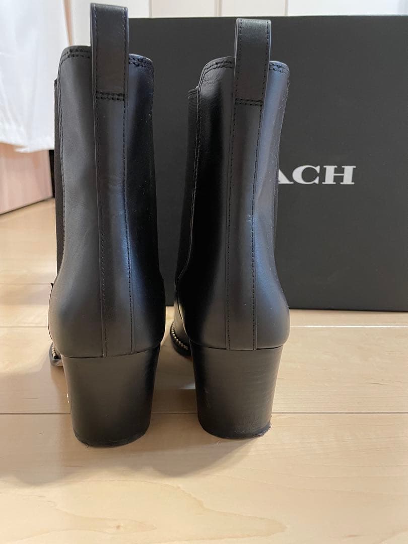 L*ん様 【2回使用】COACH ブーツ 黒