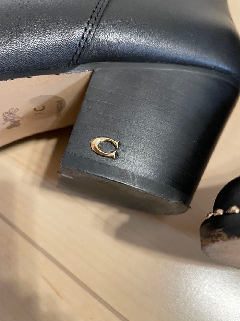 L*ん様 【2回使用】COACH ブーツ 黒